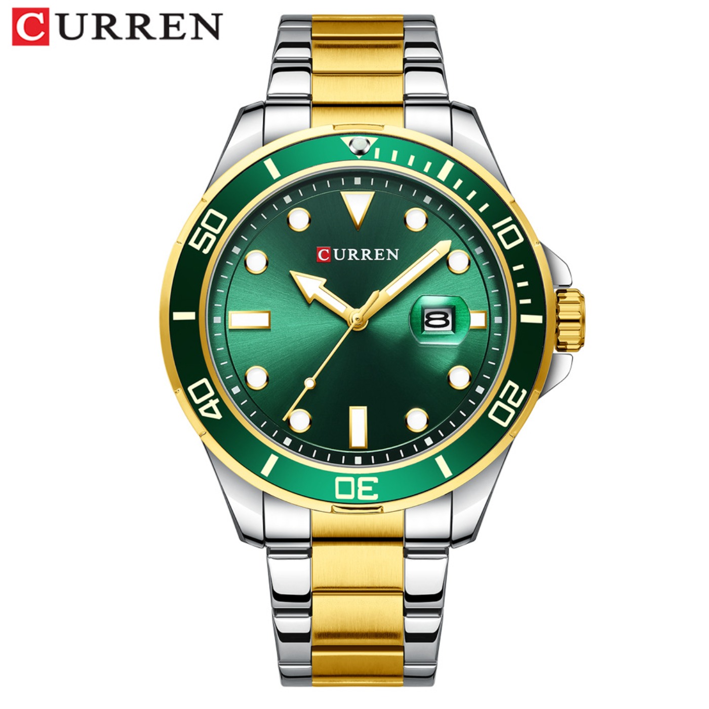 Fashion Mens Watches - CURREN Nouvelle Série Green Water Ghost