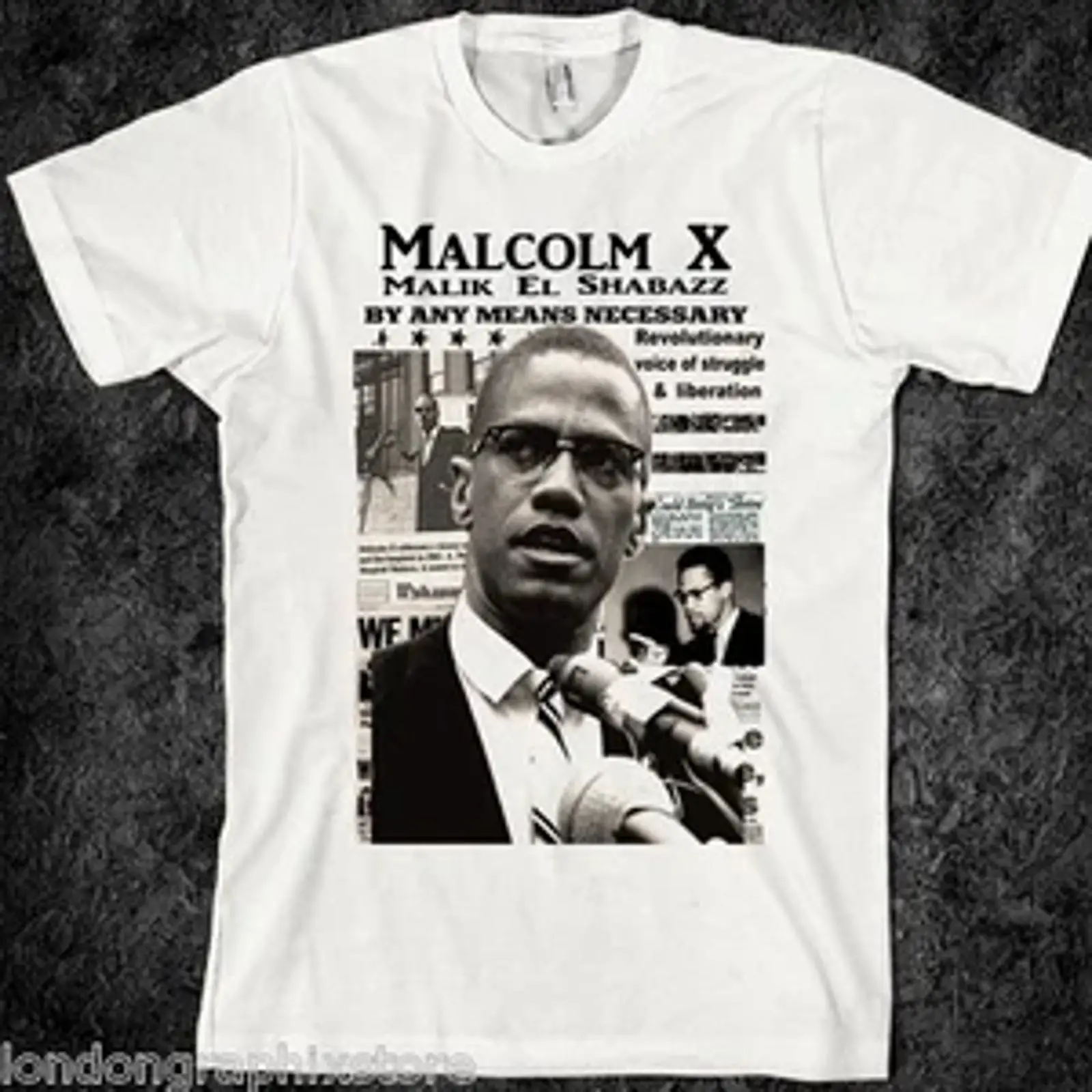 Men'S Fashion History - T-shirt Malcolm X Black History Lives