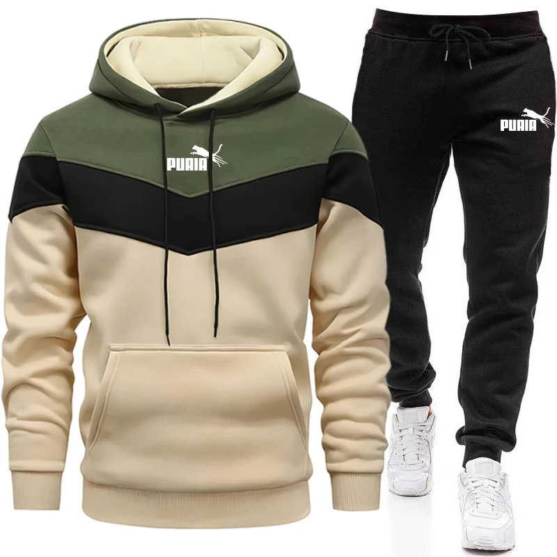 Men'S Fashion For 2026 - Ensemble Homme/Haut à Capuche/Pantalon 2026 Automne