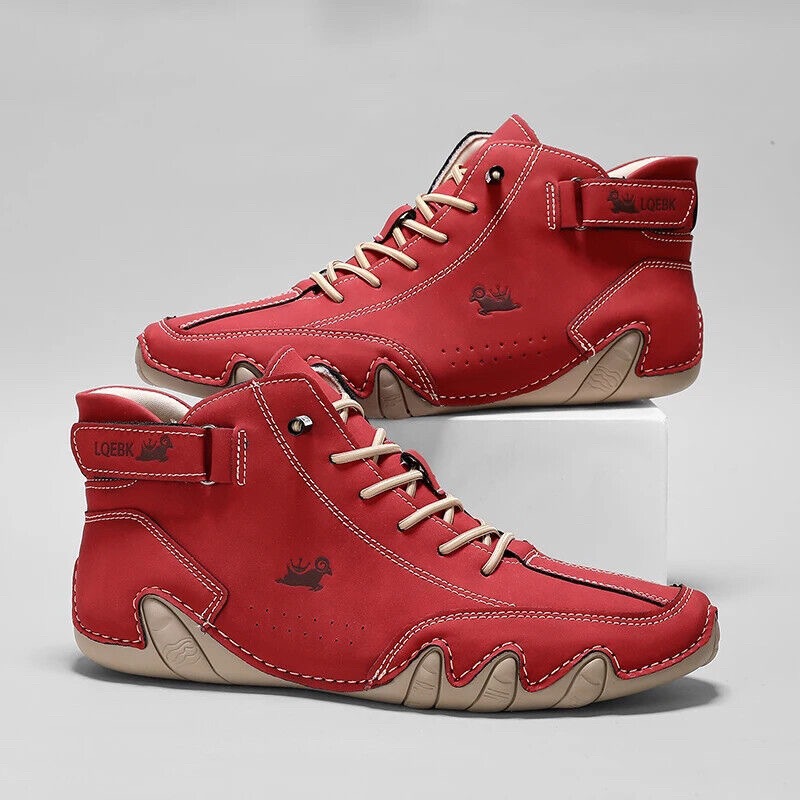 Fashion Men'S Boots - Chaussures décontractées en cuir pour hommes,
