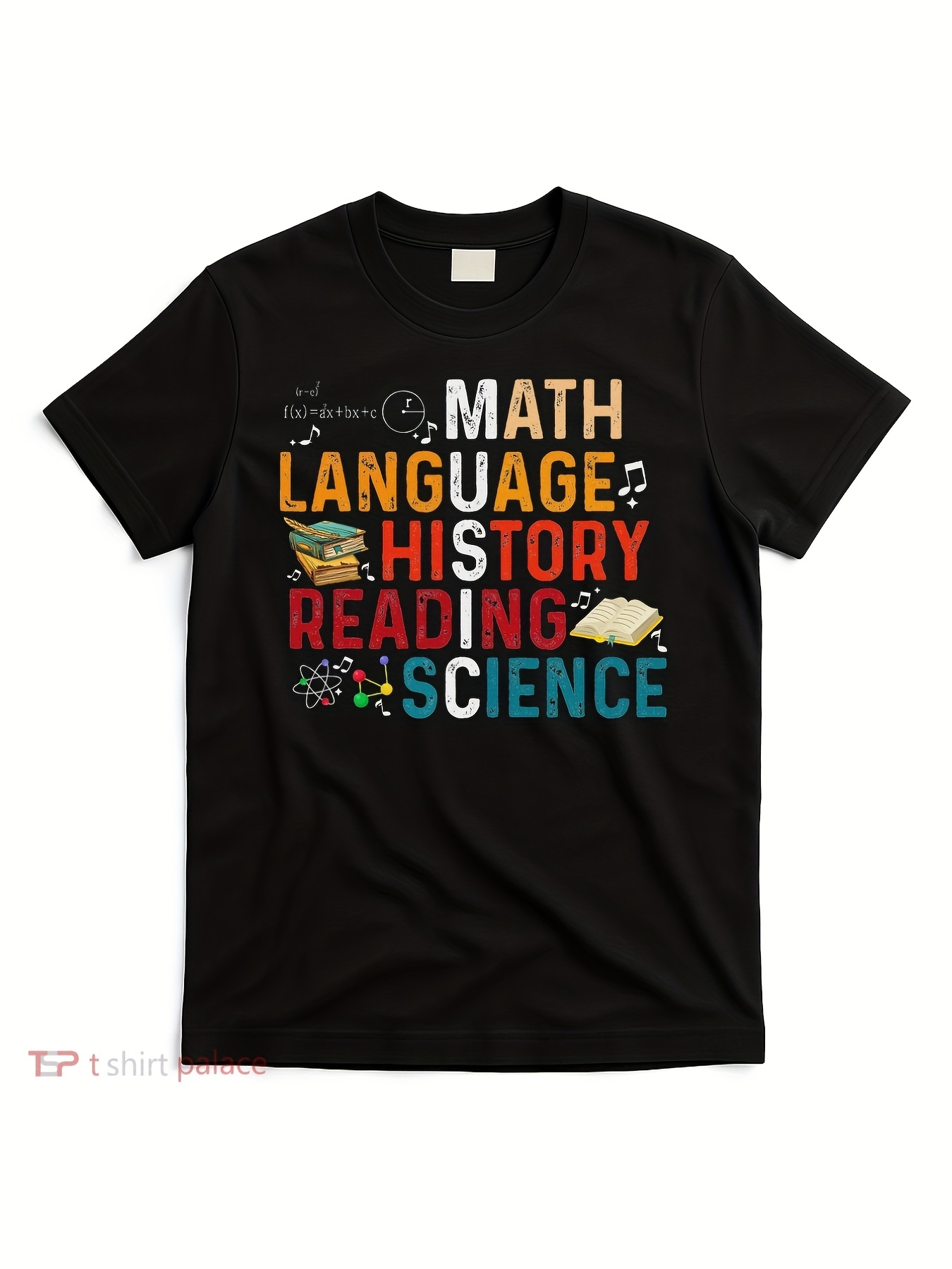 Men'S Fashion History - T-shirt graphique noir tendance pour homme