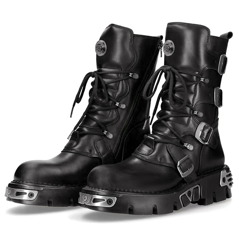Fashion Men'S Boots - Hommes de luxe mode punk gothique
