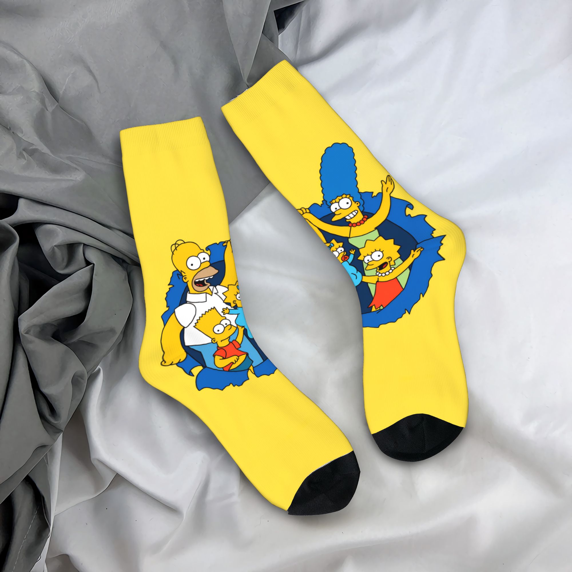 Men'S Fashion Youtube - Chaussettes The S-Simpsons Antidérapantes pour Adultes