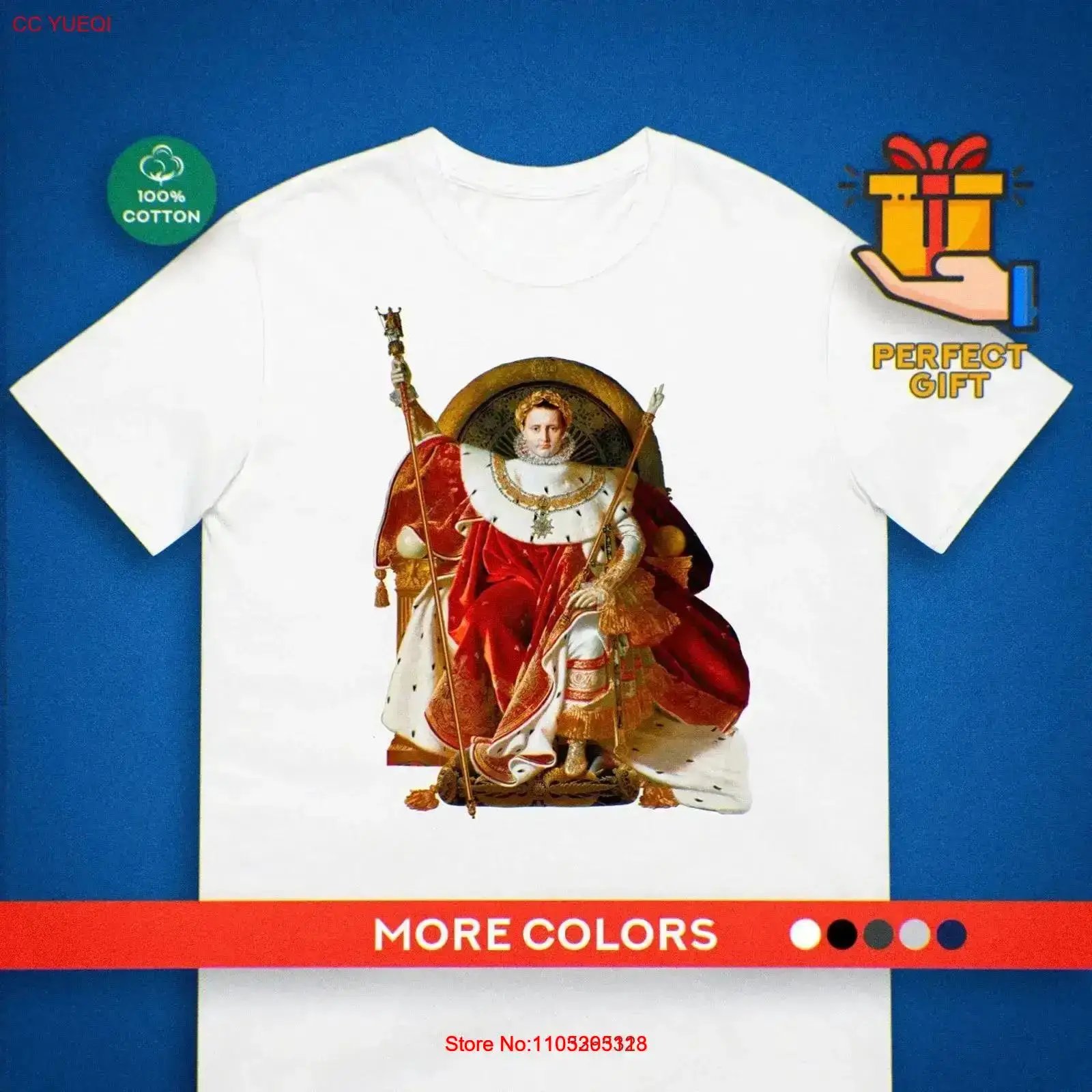 Men'S Fashion History - T-shirt Napoléon, peinture Ingres, histoire de