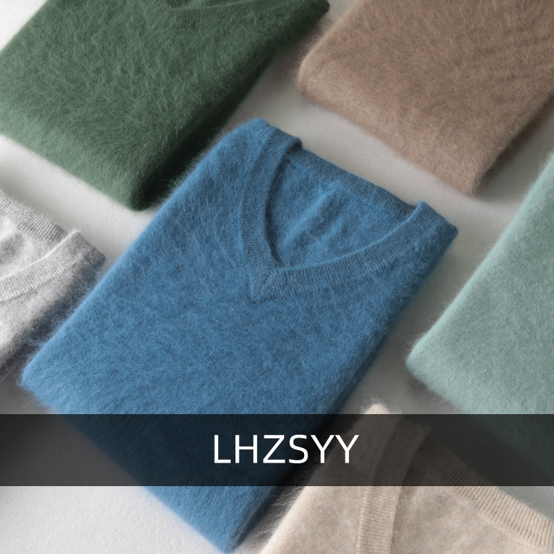Knitted Cardigan Men - LHZSYY hommes 100% vison cachemire grande
