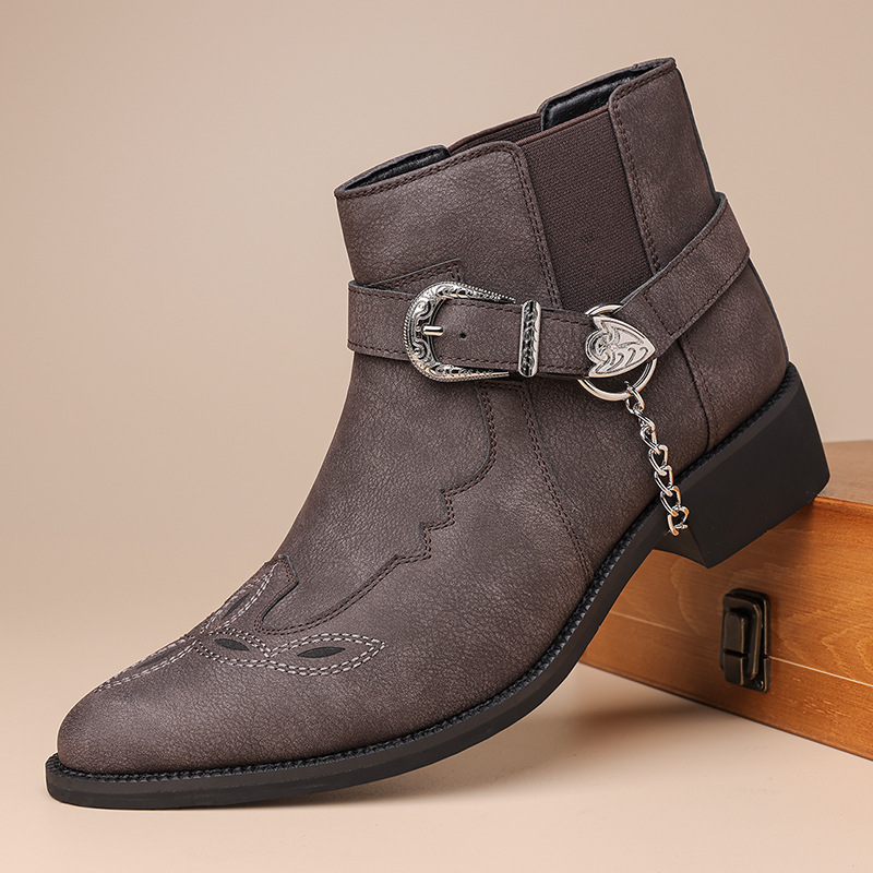 Men Fashion Vintage - Nouvelle Marque Tendance : Bottes de