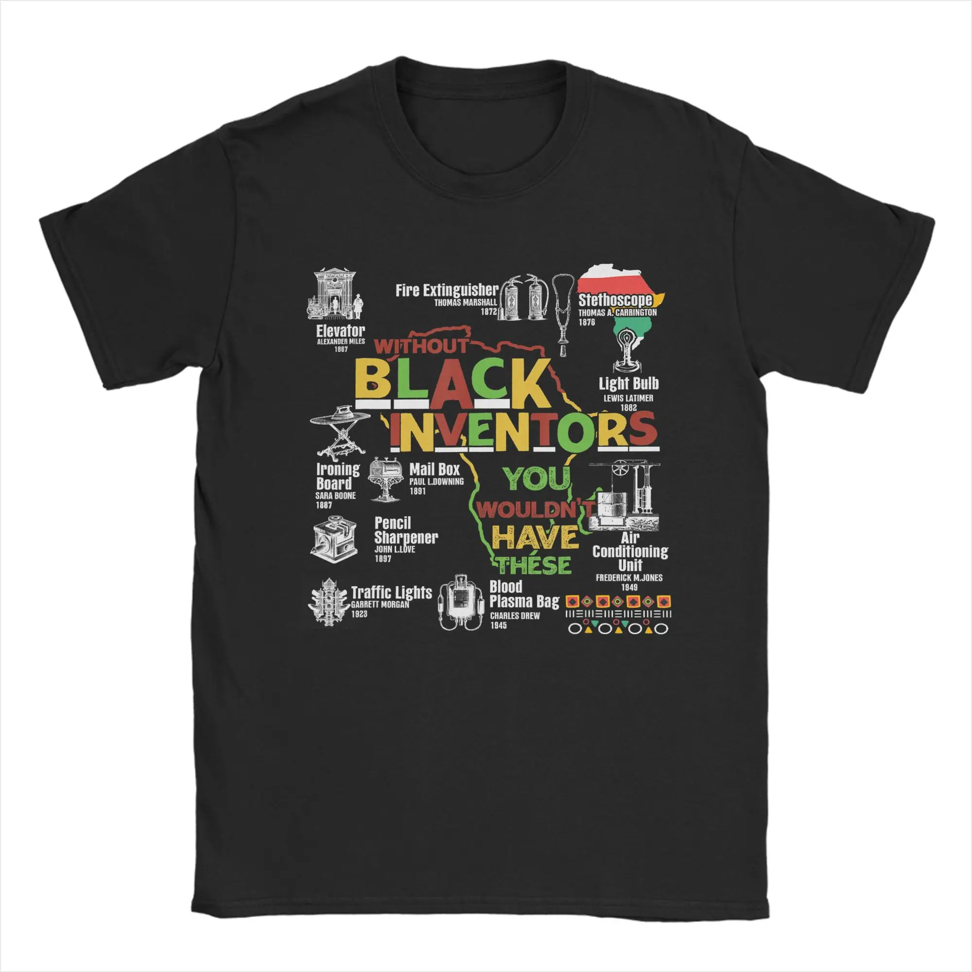Men'S Fashion History - T-shirt en coton 100% pour hommes,
