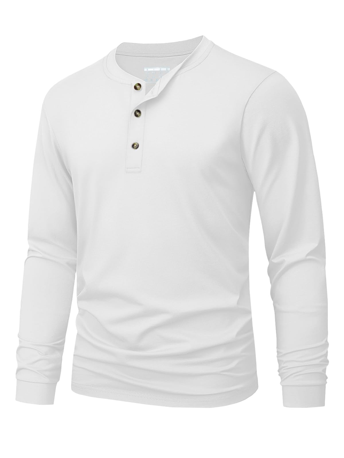 Men'S Fashion Rules - T-shirt Henley pour hommes, simple, couleur