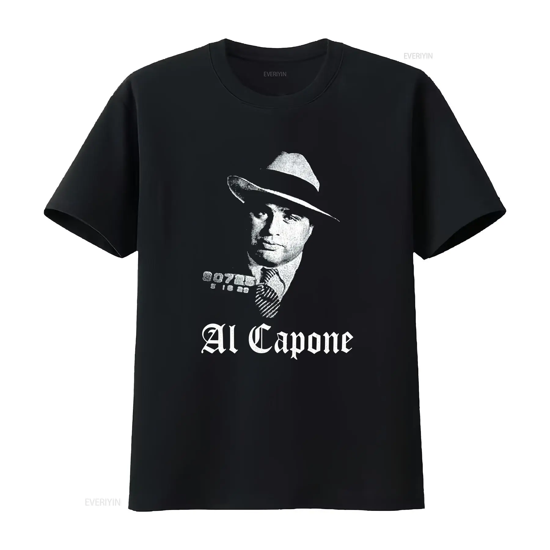 T-shirt en coton noir à col ro - Mens Fashion In The 2000S avis et prix