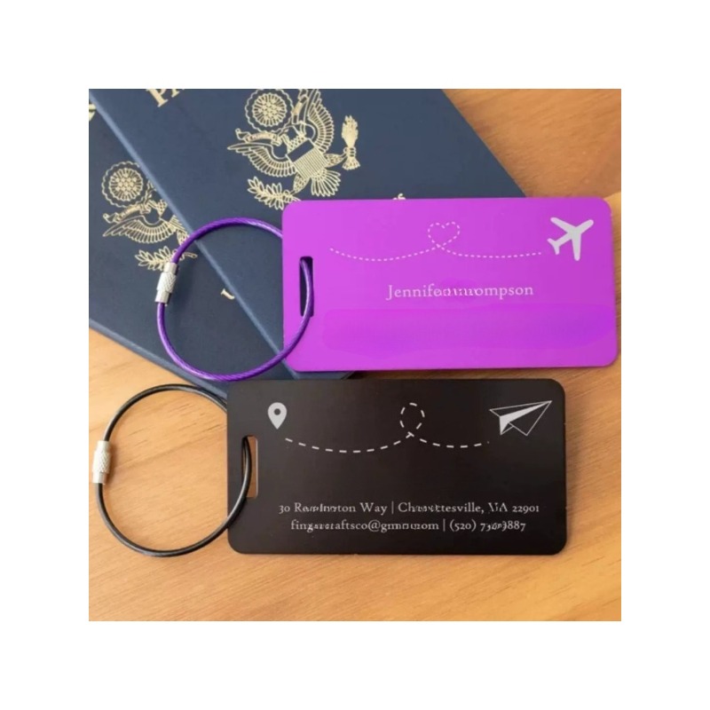 Étiquettes de bagages en métal - Men'S Fashion Labels avis et prix