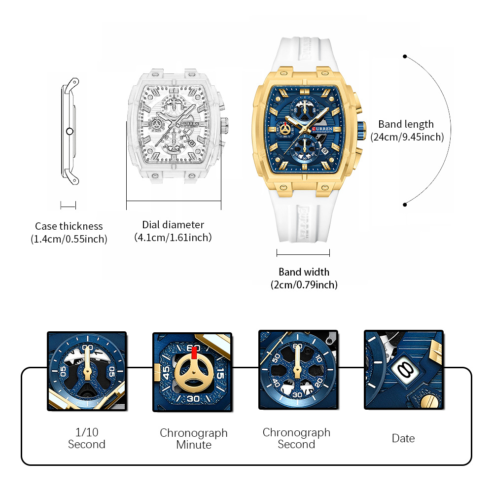 Montre vintage de luxe CURREN  - Fashion Mens Watches avis et prix
