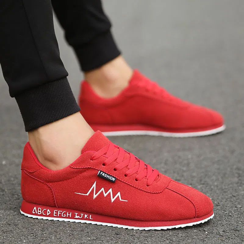 Baskets basses en toile rouges - Mens Fashion Trainers 2025 avis et prix