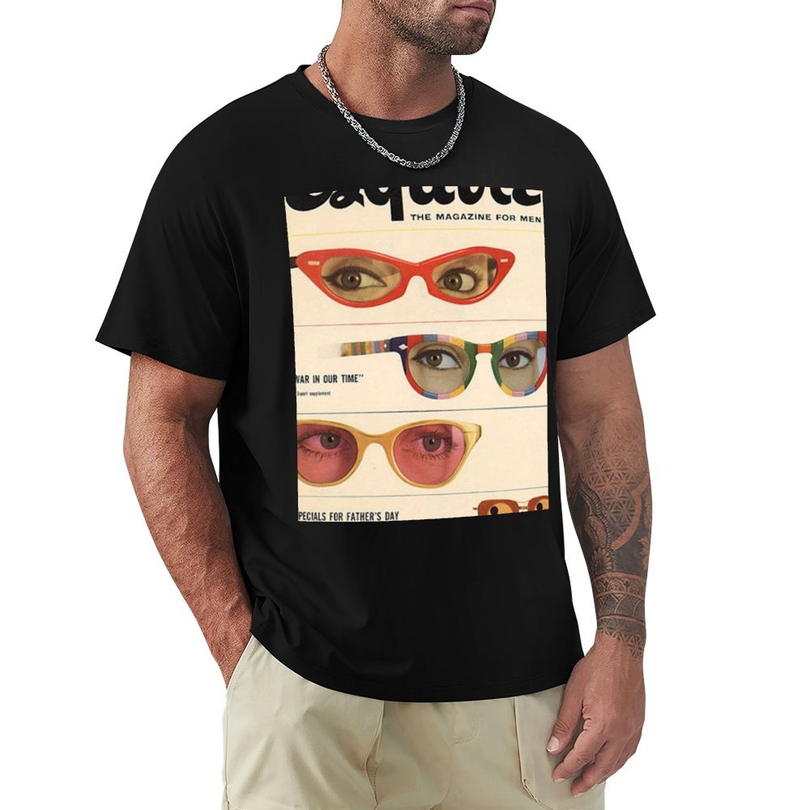 T-shirt homme en coton Esquire - Men'S Fashion 1960S avis et prix