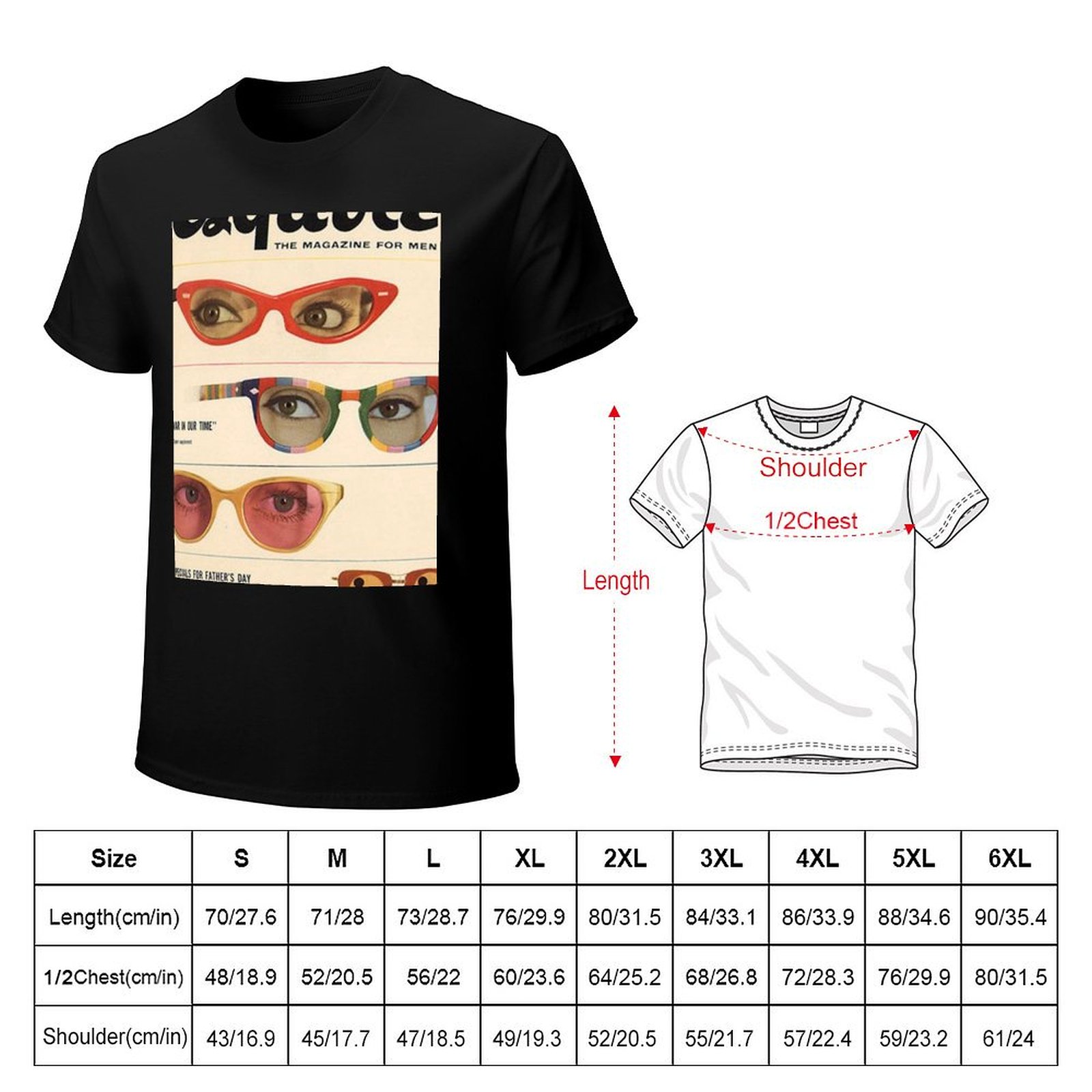 T-shirt homme en coton Esquire - Men'S Fashion 1960S avis et prix