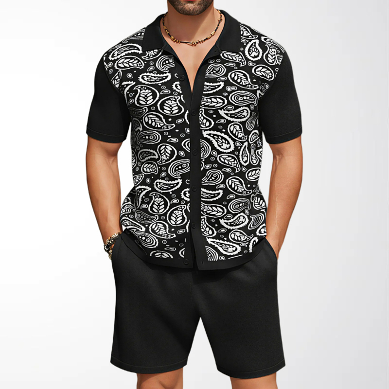 Nouvel ensemble 2 pièces pour  - Knitted Cardigan Men avis et prix