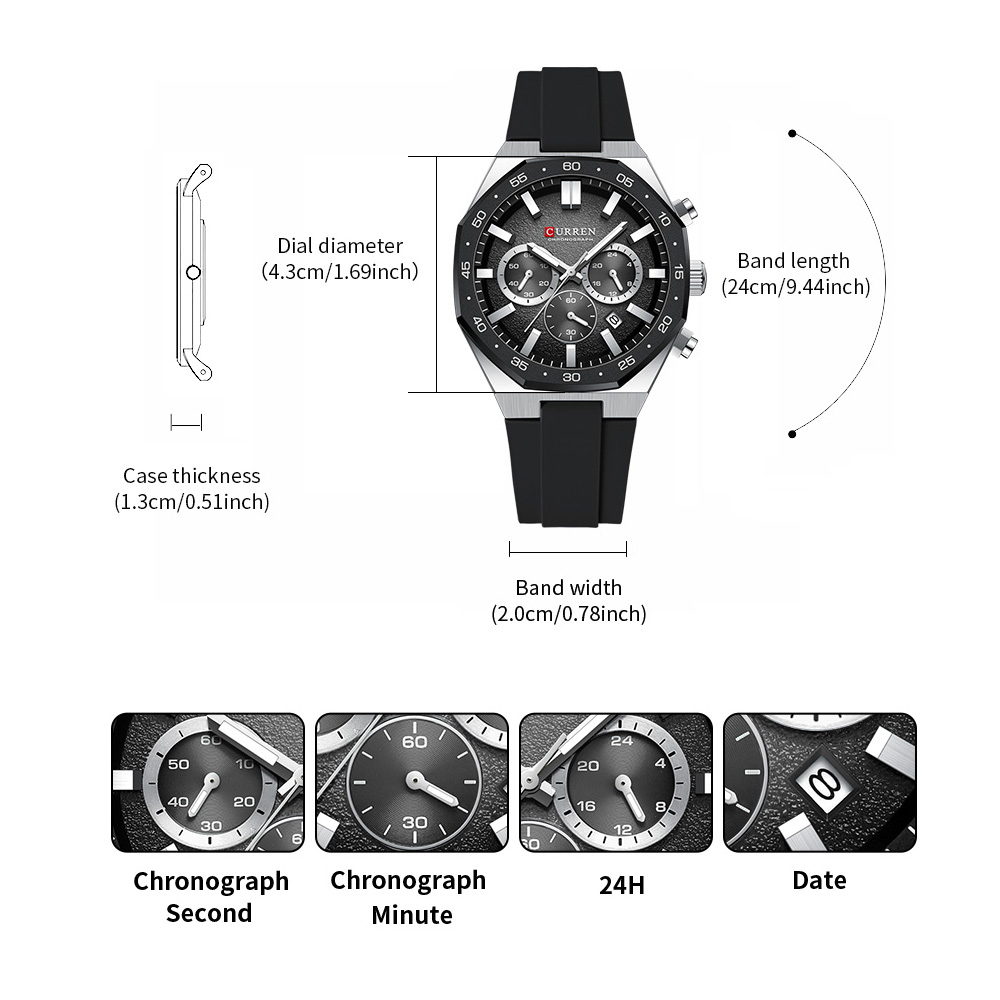 Montre sport pour homme CURREN - Fashion Mens Watches avis et prix