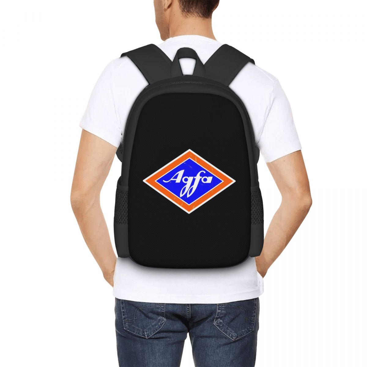 Sac à dos rétro avec logo Agfa - Men'S Fashion 1960S avis et prix