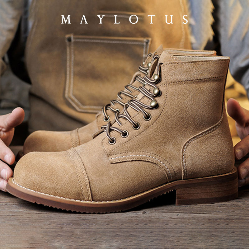 Bottes en daim Goodyear-Welted - Fashion Men'S Boots avis et prix