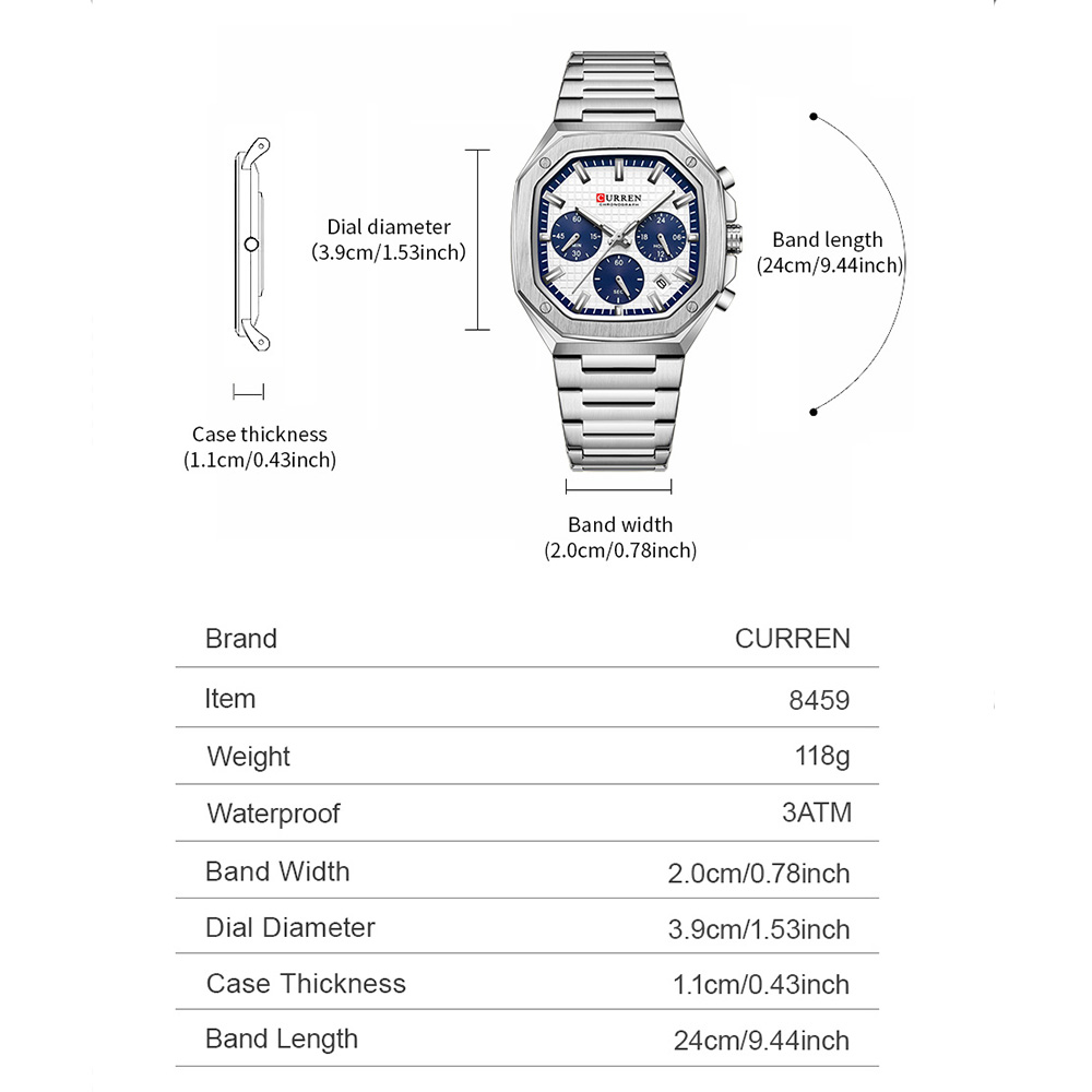 CURREN montre chronographe car - Fashion Mens Watches avis et prix