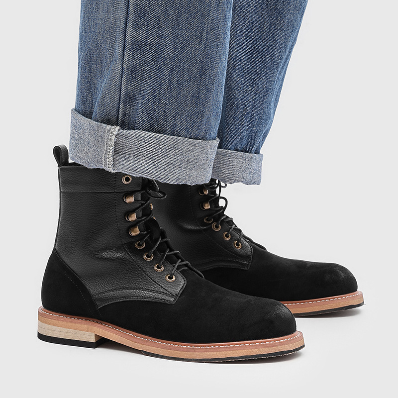 Bottes en cuir originales de s - Men Fashion Vintage avis et prix
