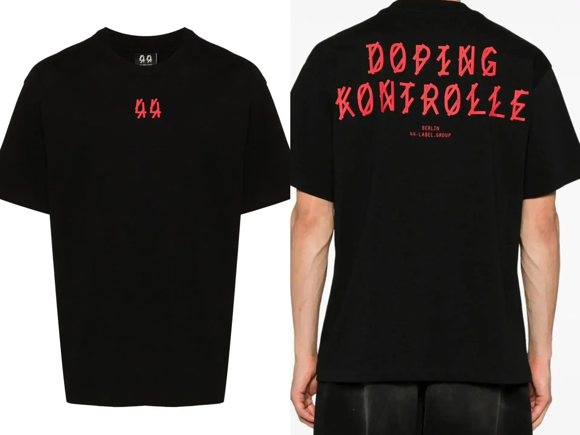 T-shirt en coton 44 LABEL GROU - Men'S Fashion Labels avis et prix